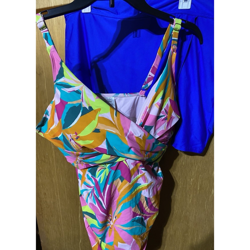 Womens Anne Cole Tankini Top And Champion Swim Pants Size 2XL